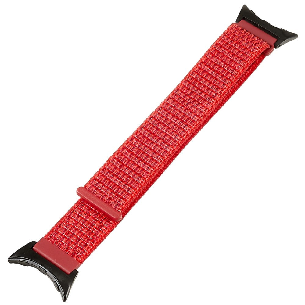 Meget komfortabel Google Pixel Watch Nylon Rem - Rød#serie_7