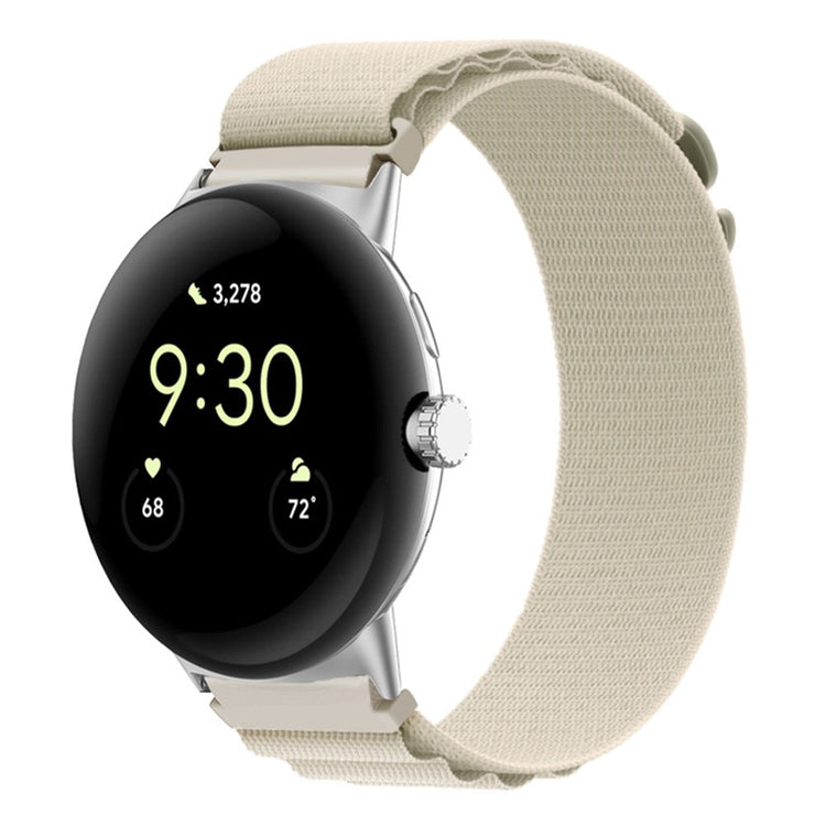 Vildt kønt Google Pixel Watch Nylon Rem - Brun#serie_1