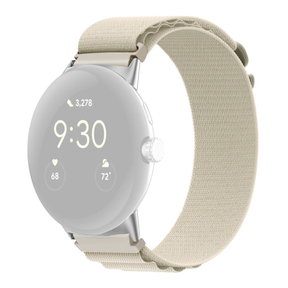 Helt vildt flot Google Pixel Watch Nylon Rem - Brun#serie_1