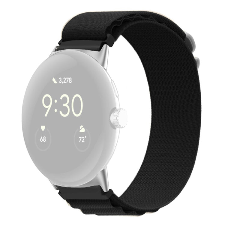 Helt vildt flot Google Pixel Watch Nylon Rem - Sort#serie_2