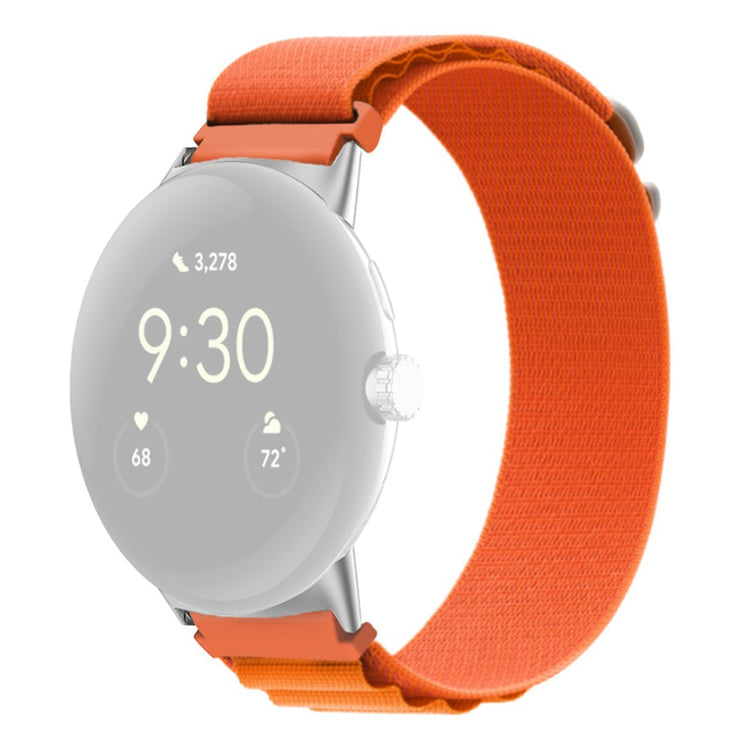 Helt vildt flot Google Pixel Watch Nylon Rem - Orange#serie_3