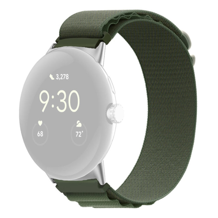 Helt vildt flot Google Pixel Watch Nylon Rem - Grøn#serie_4