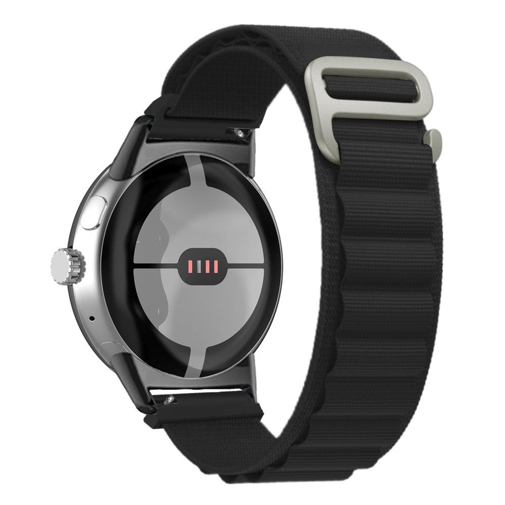 Helt vildt komfortabel Google Pixel Watch Nylon Rem - Sort#serie_1