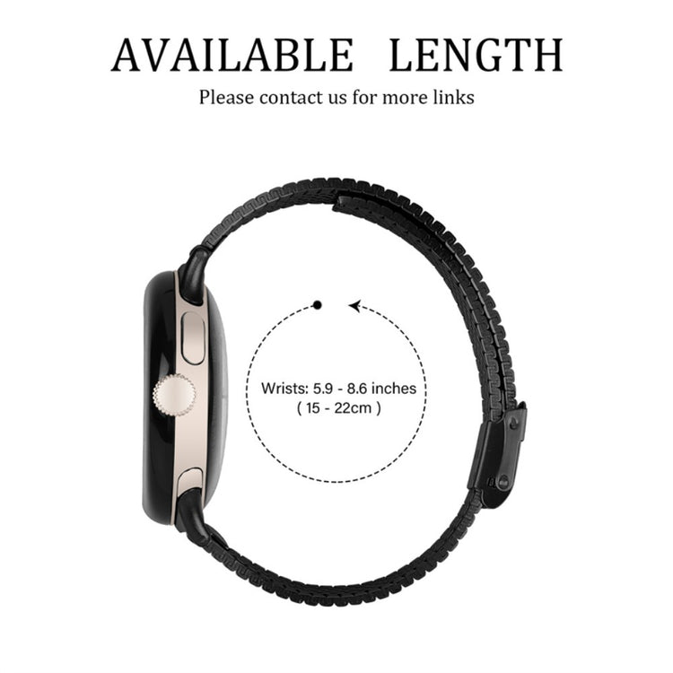 Super smuk Google Pixel Watch Metal Rem - Sort#serie_2