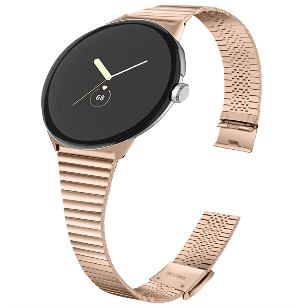 Super smuk Google Pixel Watch Metal Rem - Pink#serie_4