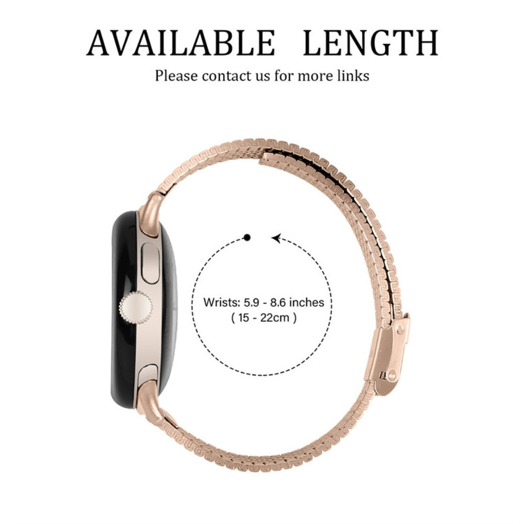 Super smuk Google Pixel Watch Metal Rem - Pink#serie_4