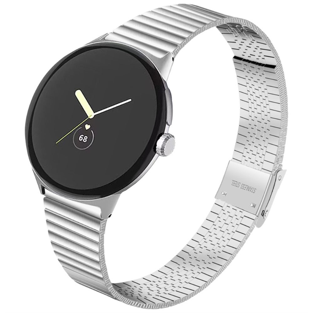 Helt vildt holdbart Google Pixel Watch Metal Rem - Sølv#serie_073