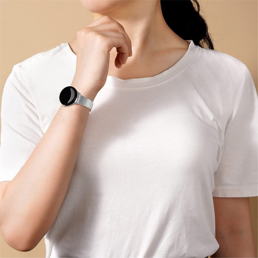 Helt vildt holdbart Google Pixel Watch Metal Rem - Sølv#serie_073
