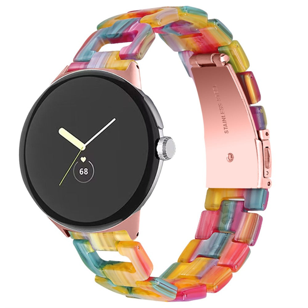 Super fint Google Pixel Watch Plastik Rem - Flerfarvet#serie_1