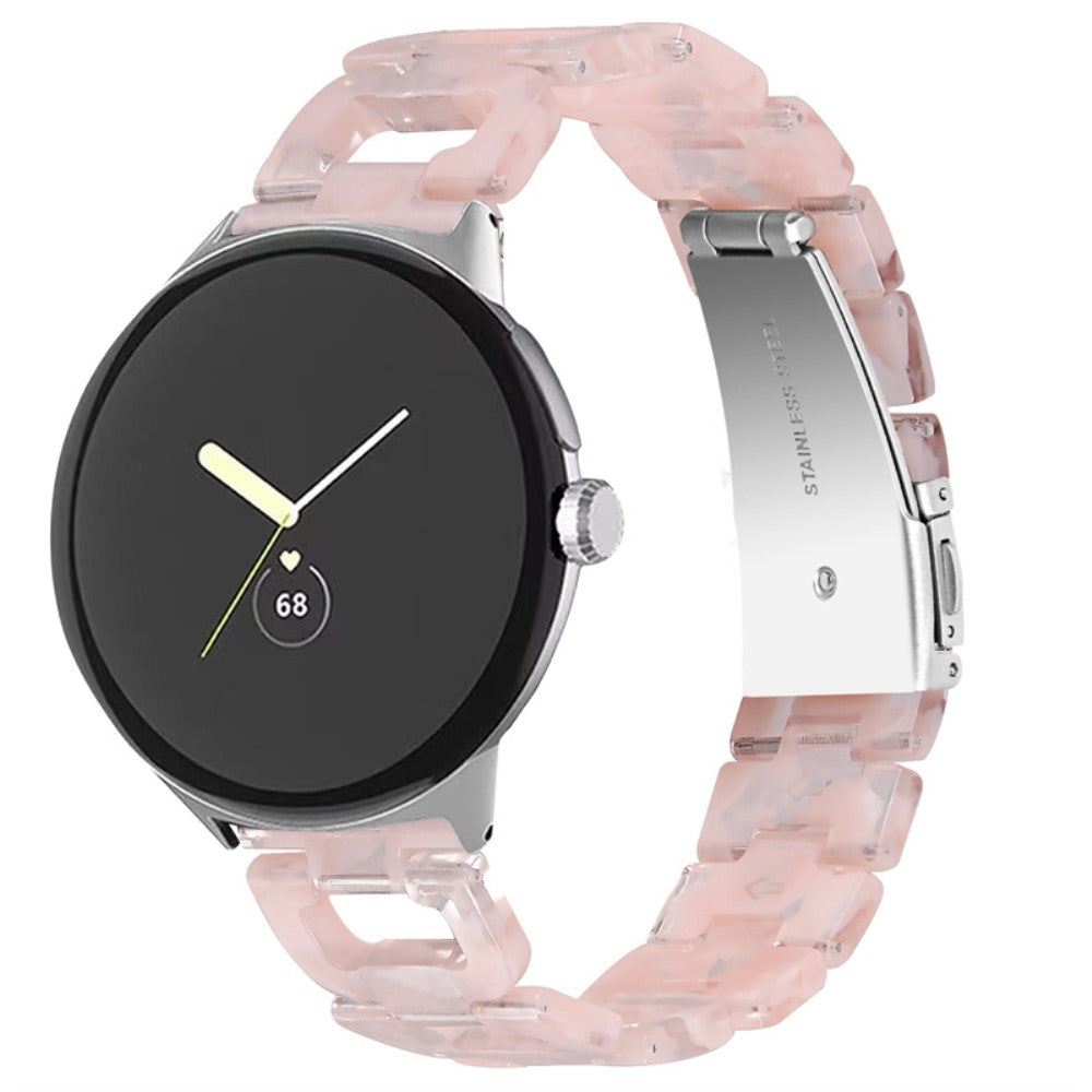 Super fint Google Pixel Watch Plastik Rem - Pink#serie_11
