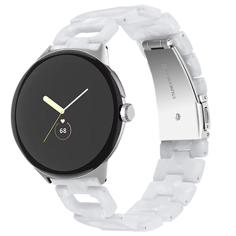 Super fint Google Pixel Watch Plastik Rem - Hvid#serie_13