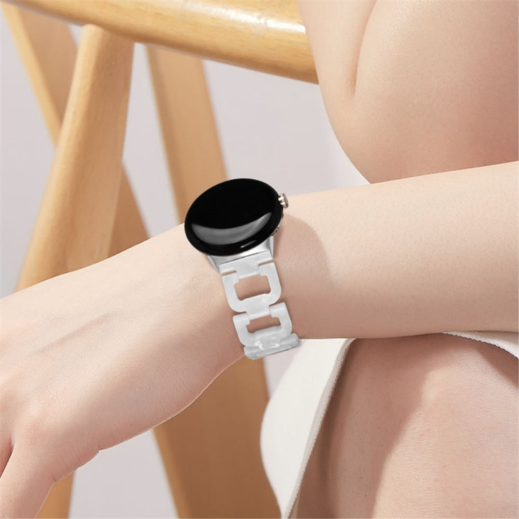 Super fint Google Pixel Watch Plastik Rem - Hvid#serie_13