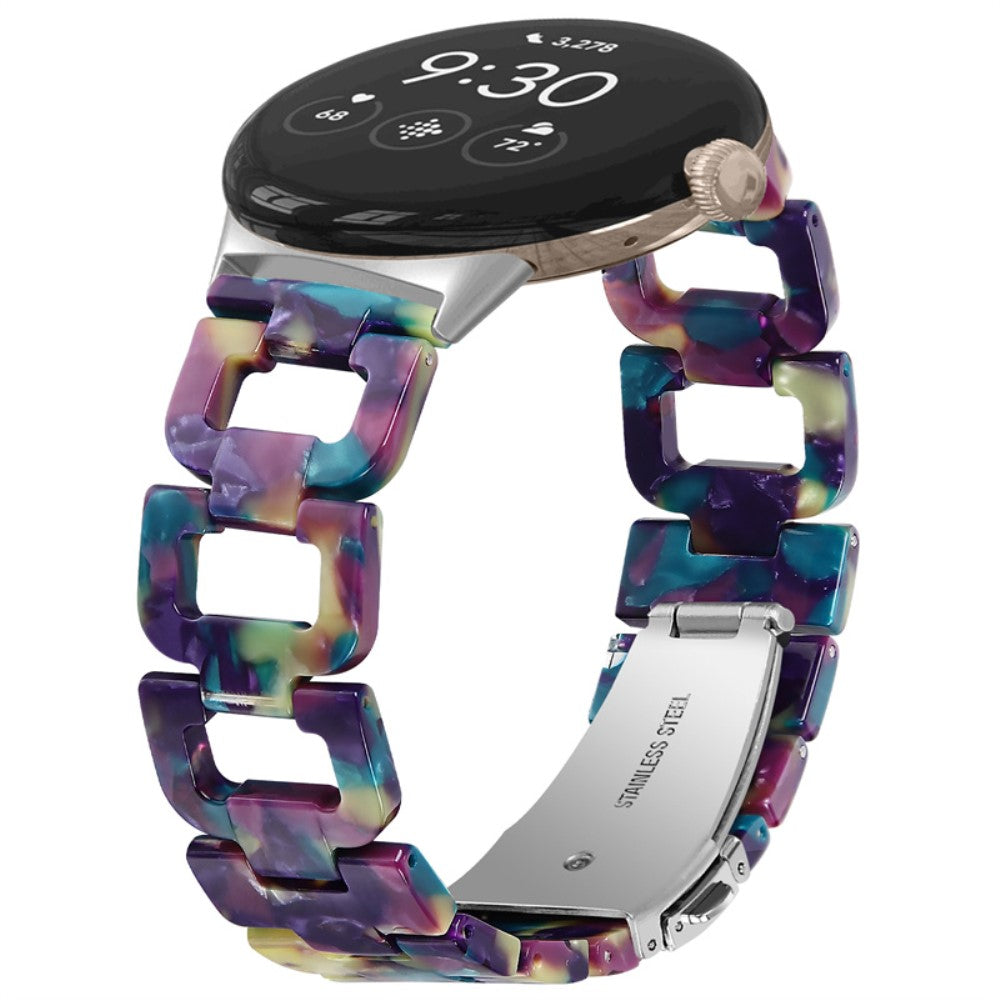 Super fint Google Pixel Watch Plastik Rem - Flerfarvet#serie_14