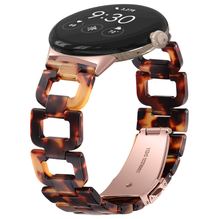 Super fint Google Pixel Watch Plastik Rem - Brun#serie_2