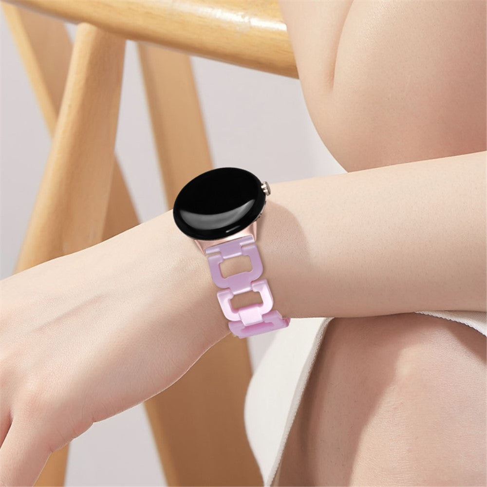 Super fint Google Pixel Watch Plastik Rem - Pink#serie_4