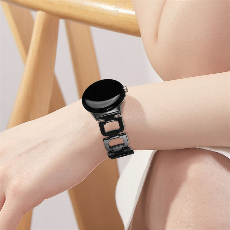 Super fint Google Pixel Watch Plastik Rem - Sort#serie_6