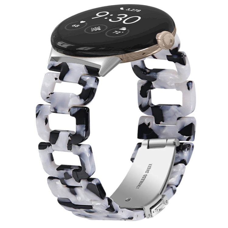 Super fint Google Pixel Watch Plastik Rem - Sort#serie_7