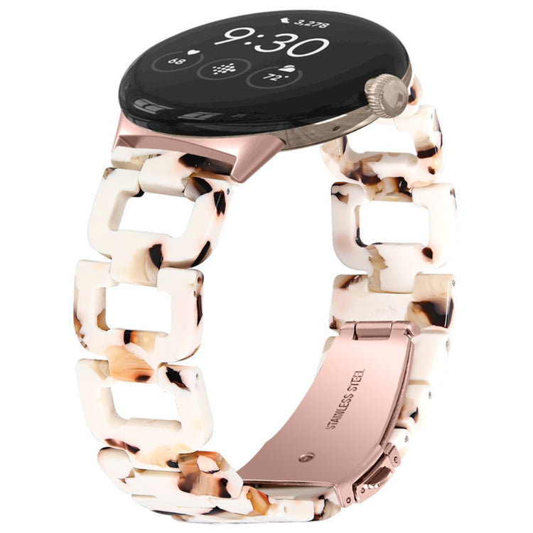 Super fint Google Pixel Watch Plastik Rem - Brun#serie_8