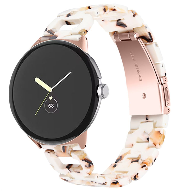 Super fint Google Pixel Watch Plastik Rem - Brun#serie_8