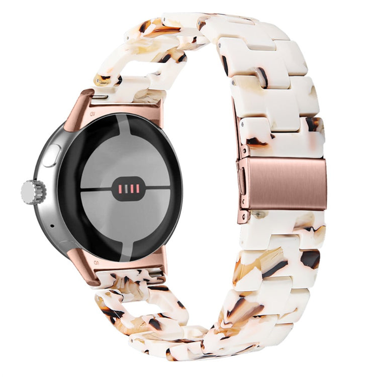 Super slidstærk Google Pixel Watch Plastik Rem - Brun#serie_8