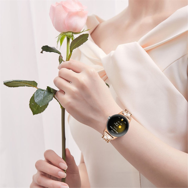 Vildt rart Google Pixel Watch Metal og Rhinsten Rem - Pink#serie_2