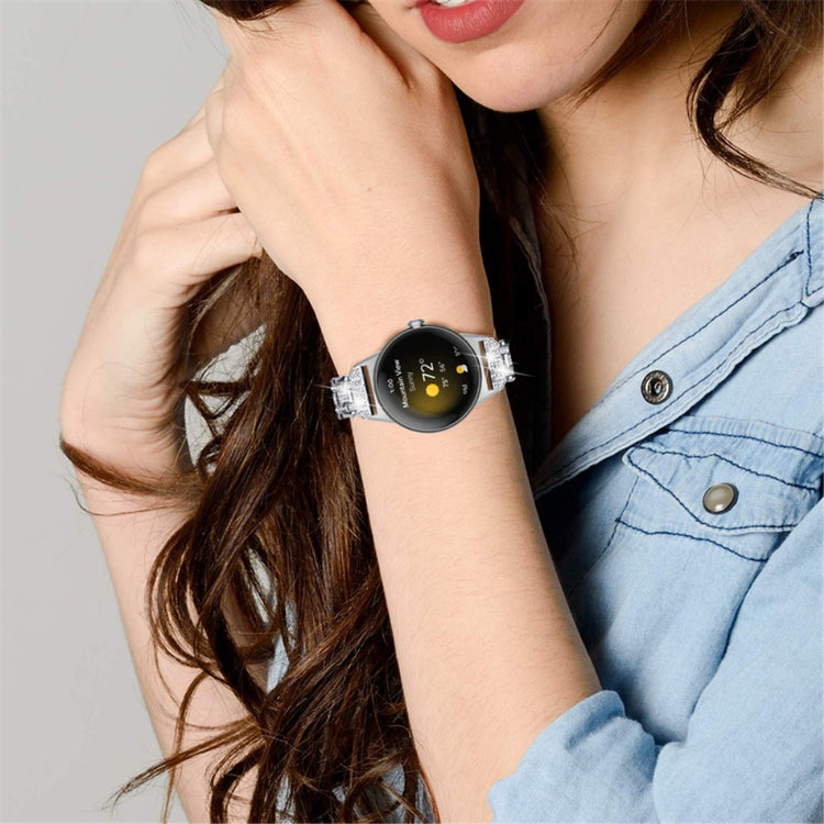 Vildt rart Google Pixel Watch Metal og Rhinsten Rem - Sølv#serie_3