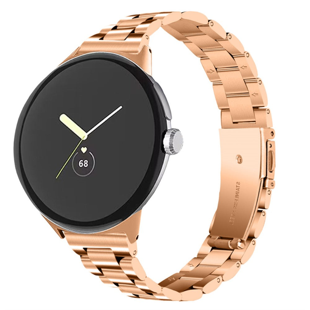 Helt vildt flot Google Pixel Watch Metal Rem - Pink#serie_2
