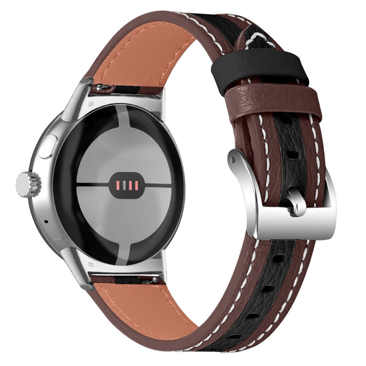 Helt vildt flot Google Pixel Watch Ægte læder Rem - Brun#serie_3