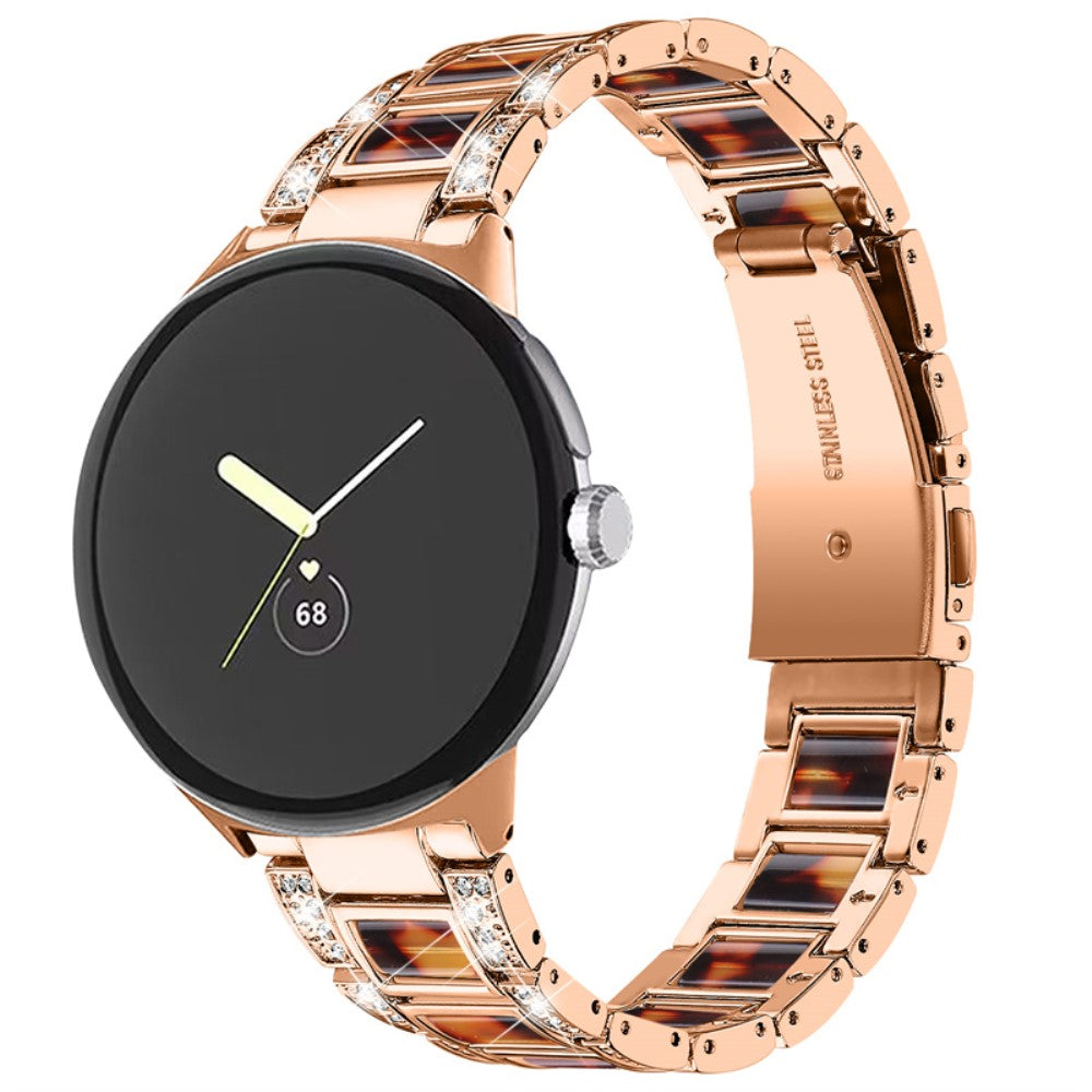 Vildt fed Google Pixel Watch Metal Rem - Brun#serie_12