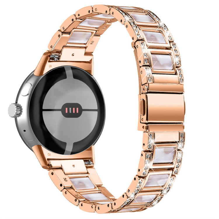 Super kønt Google Pixel Watch Metal Rem - Pink#serie_14