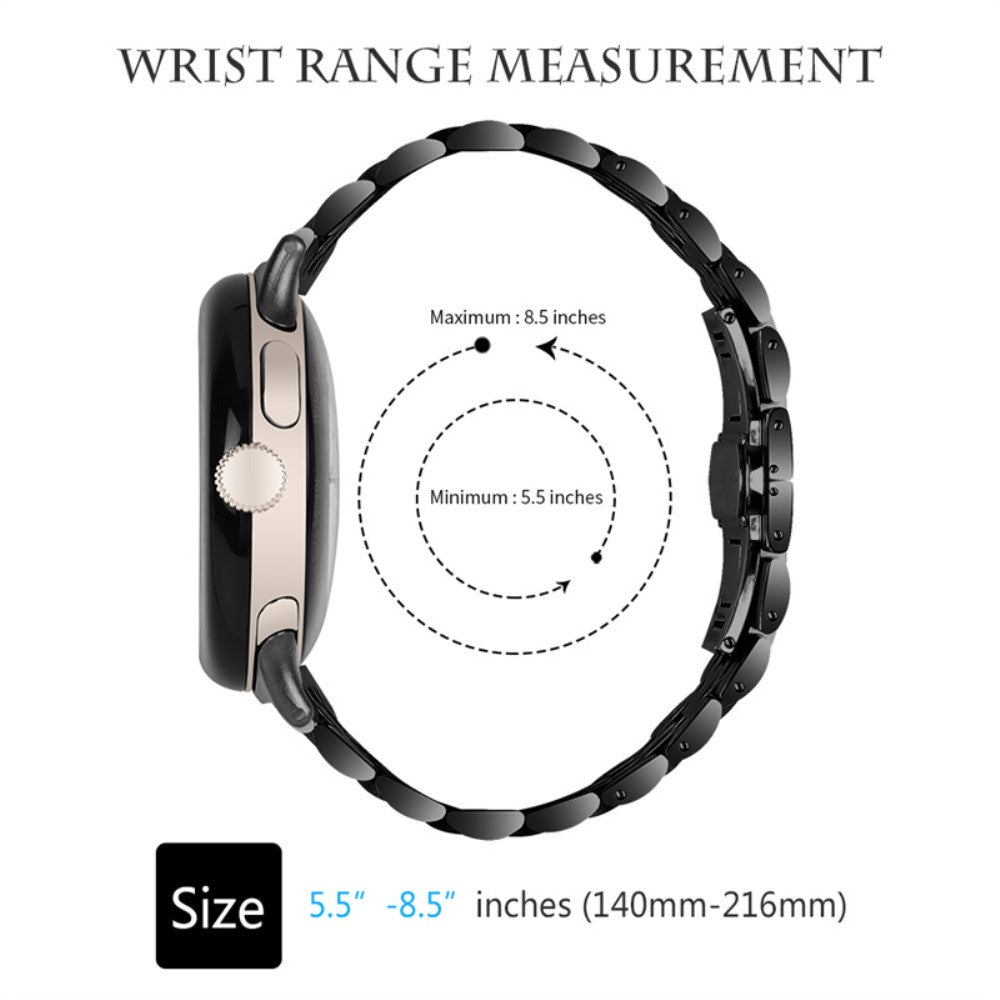 Vildt nydelig Google Pixel Watch Metal Rem - Sort#serie_1