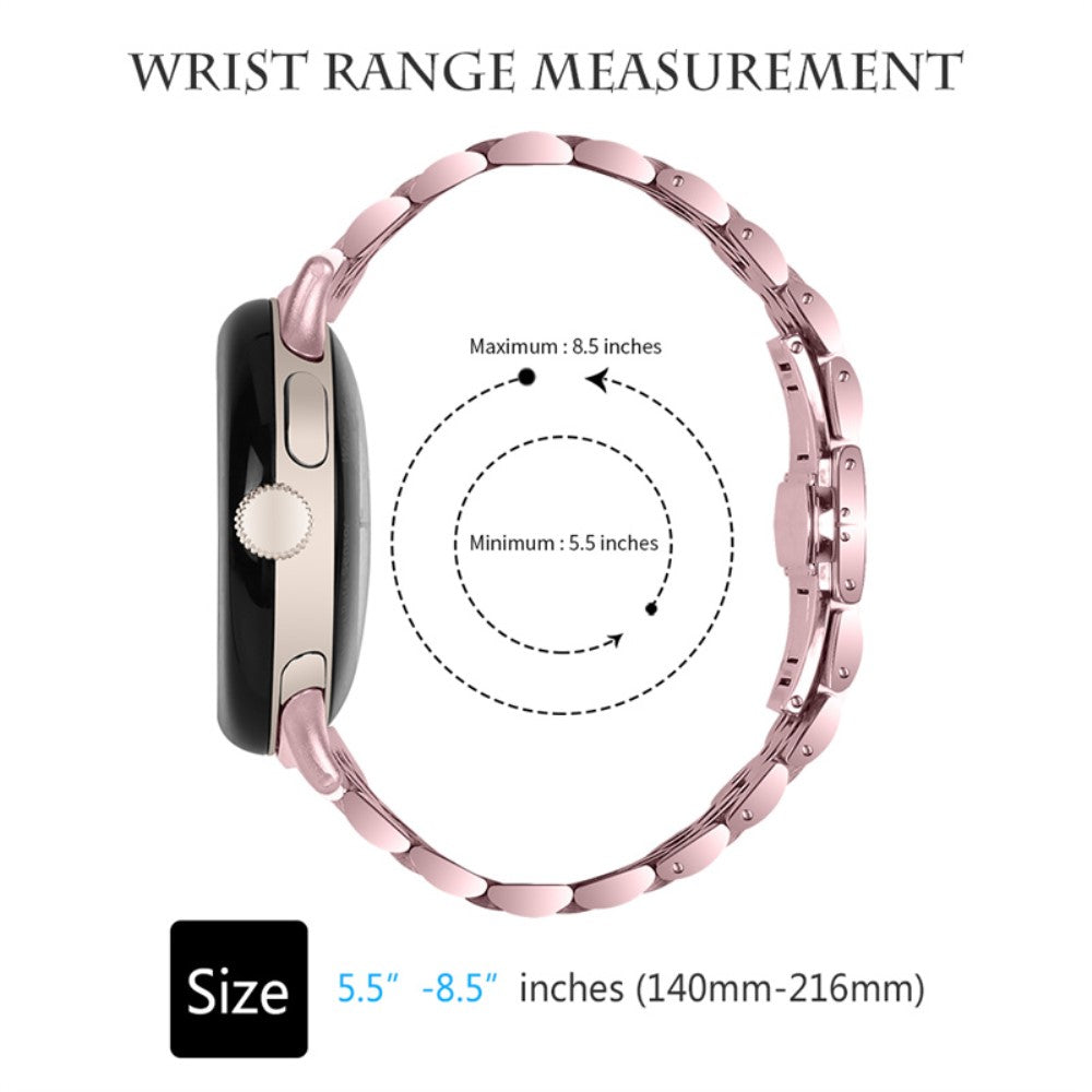 Vildt nydelig Google Pixel Watch Metal Rem - Pink#serie_3