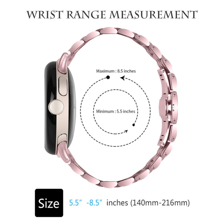 Vildt nydelig Google Pixel Watch Metal Rem - Pink#serie_3
