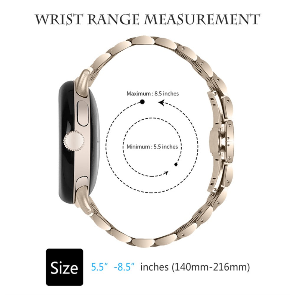 Vildt nydelig Google Pixel Watch Metal Rem - Guld#serie_5