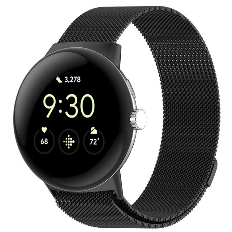 Meget hårdfør Google Pixel Watch Metal Rem - Sort#serie_090