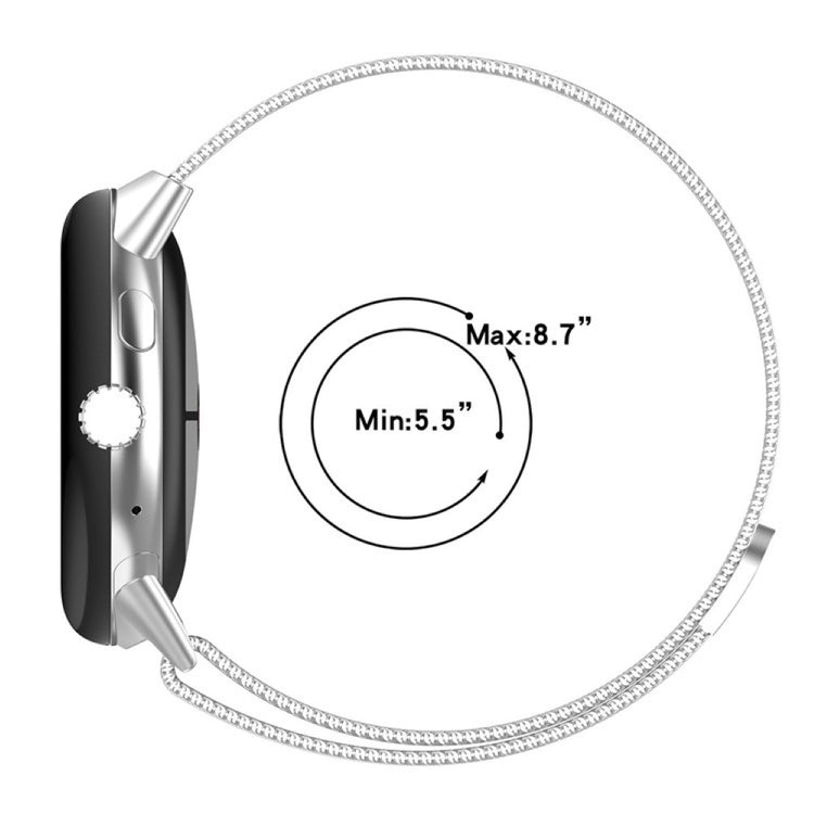 Meget hårdfør Google Pixel Watch Metal Rem - Sort#serie_090