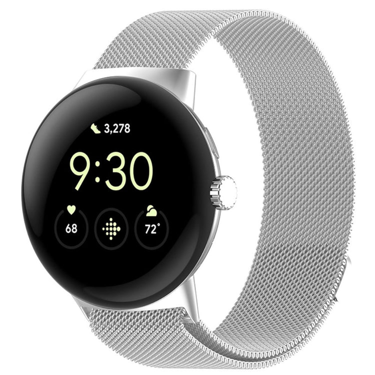 Super pænt Google Pixel Watch Metal Rem - Sølv#serie_091