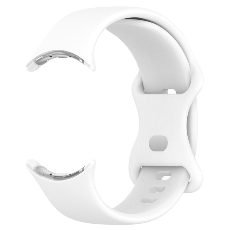 Vildt slidstærk Google Pixel Watch Silikone Rem - Hvid#serie_1
