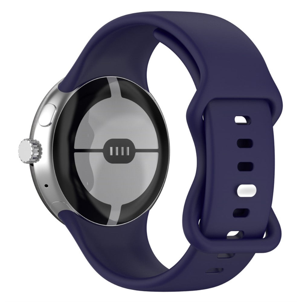 Super pænt Google Pixel Watch Silikone Rem - Blå#serie_10