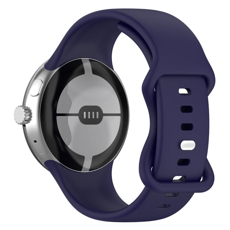 Super pænt Google Pixel Watch Silikone Rem - Blå#serie_10