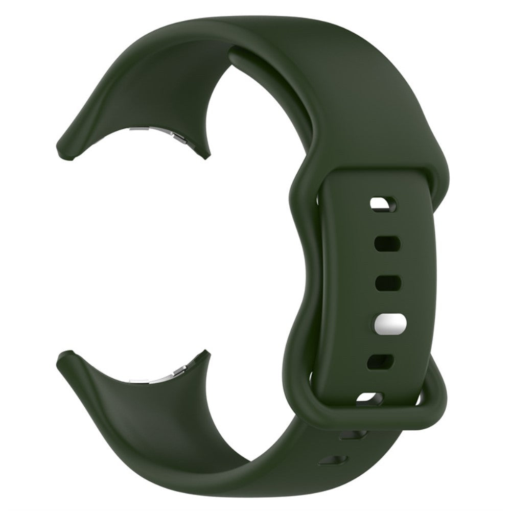 Vildt slidstærk Google Pixel Watch Silikone Rem - Grøn#serie_11