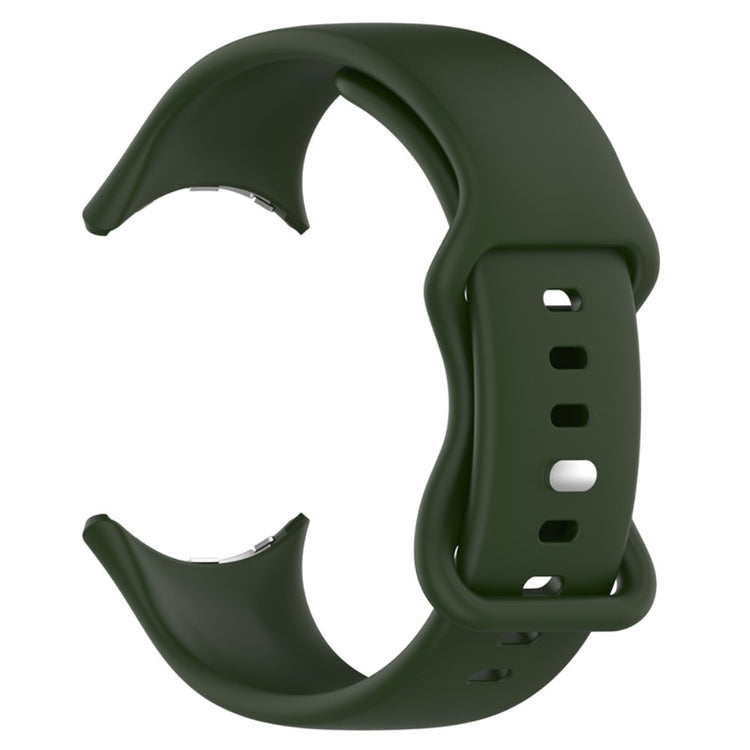 Vildt slidstærk Google Pixel Watch Silikone Rem - Grøn#serie_11