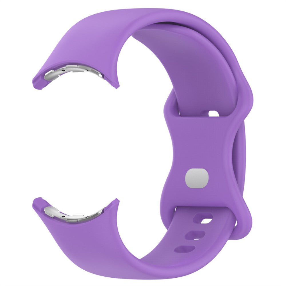 Vildt slidstærk Google Pixel Watch Silikone Rem - Lilla#serie_12