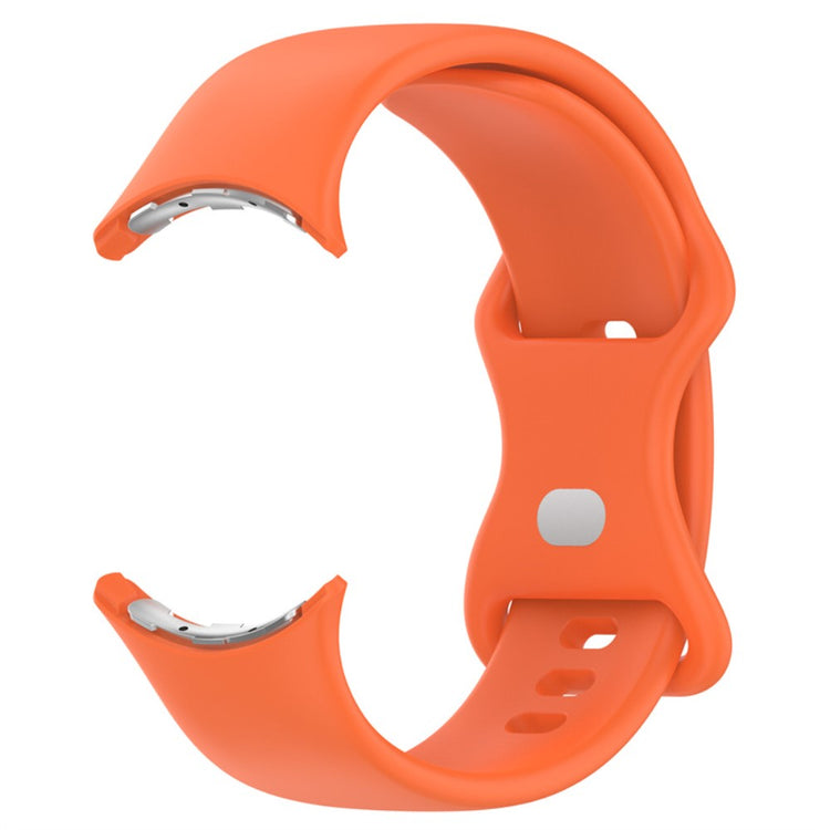 Vildt slidstærk Google Pixel Watch Silikone Rem - Orange#serie_2