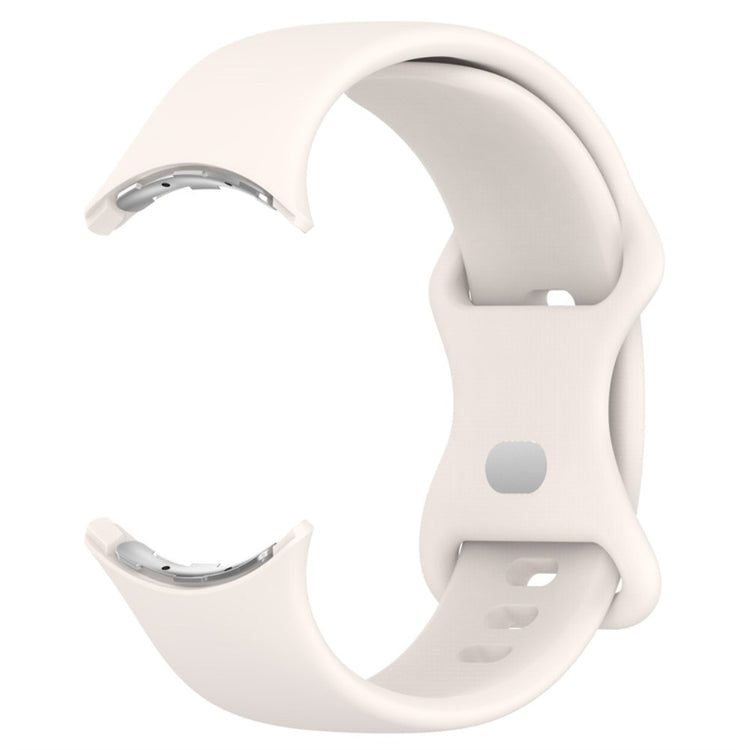 Vildt slidstærk Google Pixel Watch Silikone Rem - Hvid#serie_3