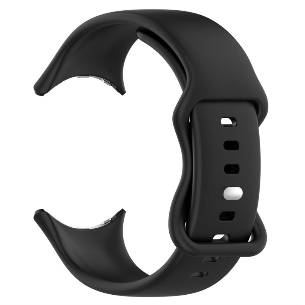 Vildt slidstærk Google Pixel Watch Silikone Rem - Sort#serie_4