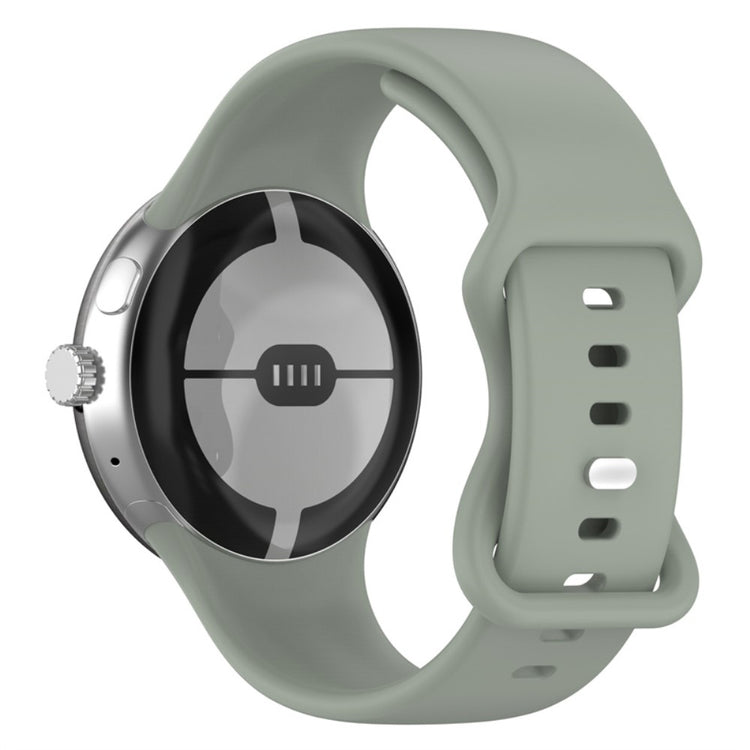 Super pænt Google Pixel Watch Silikone Rem - Grøn#serie_6