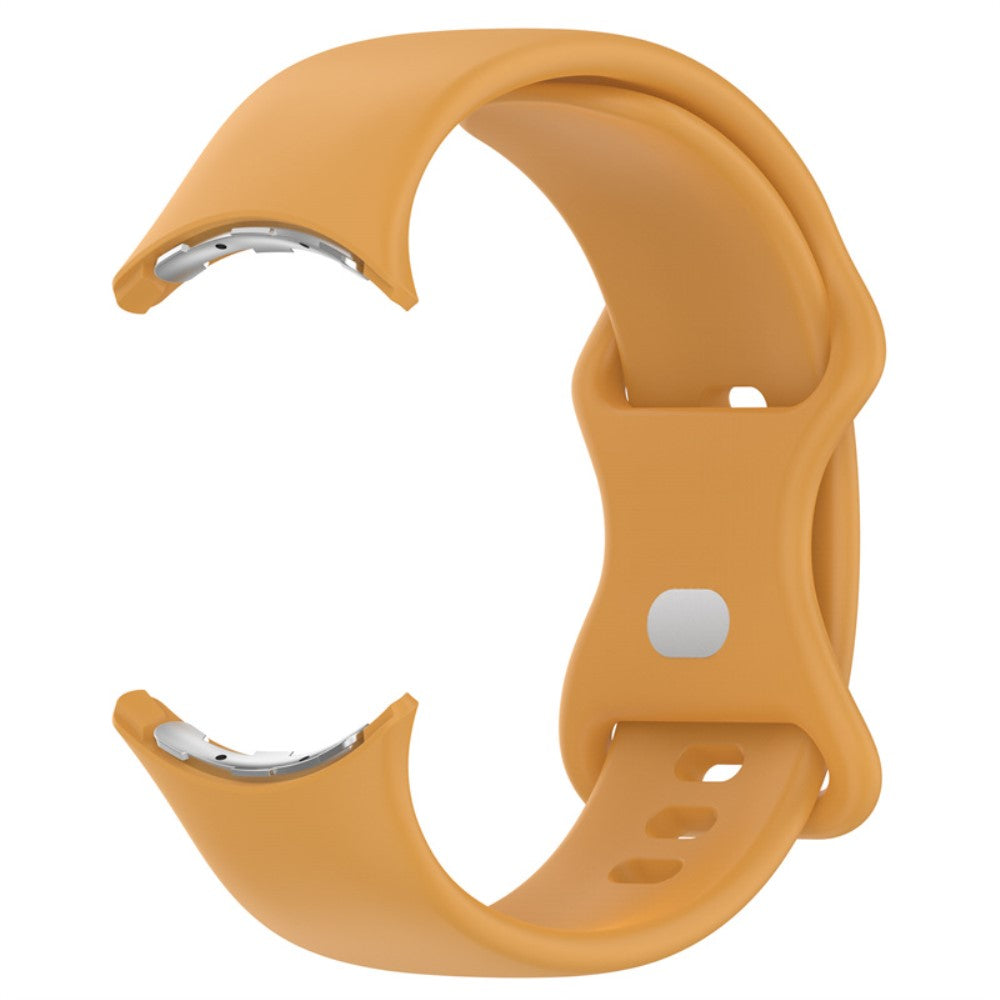 Vildt slidstærk Google Pixel Watch Silikone Rem - Gul#serie_7