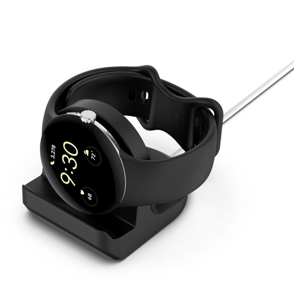 Google Pixel Watch Silikone Holder - Sort#serie_1