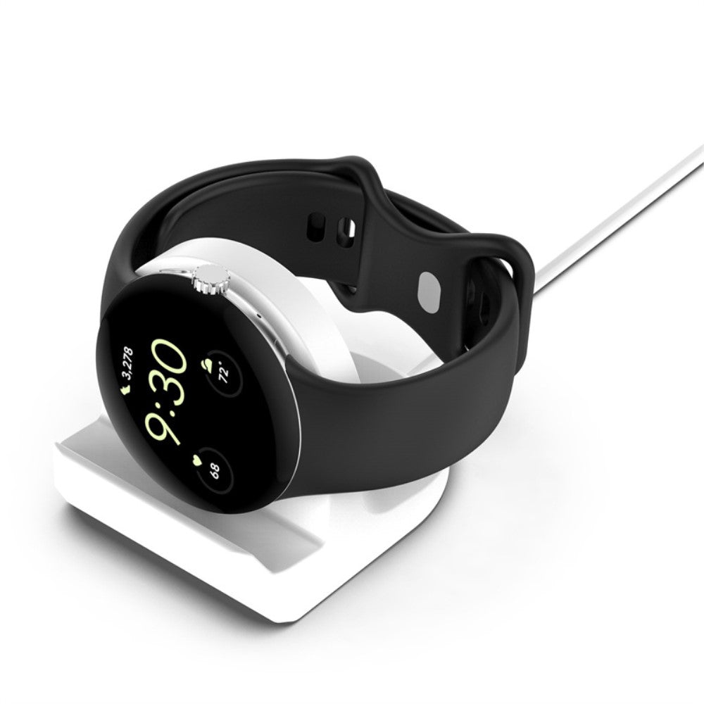 Google Pixel Watch Silikone Holder - Hvid#serie_2